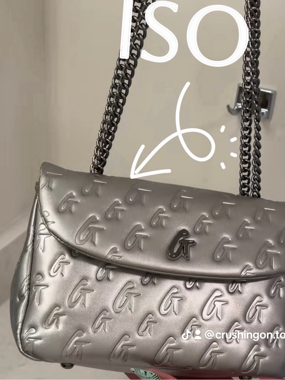 Silver Glamaholic Flap Bag